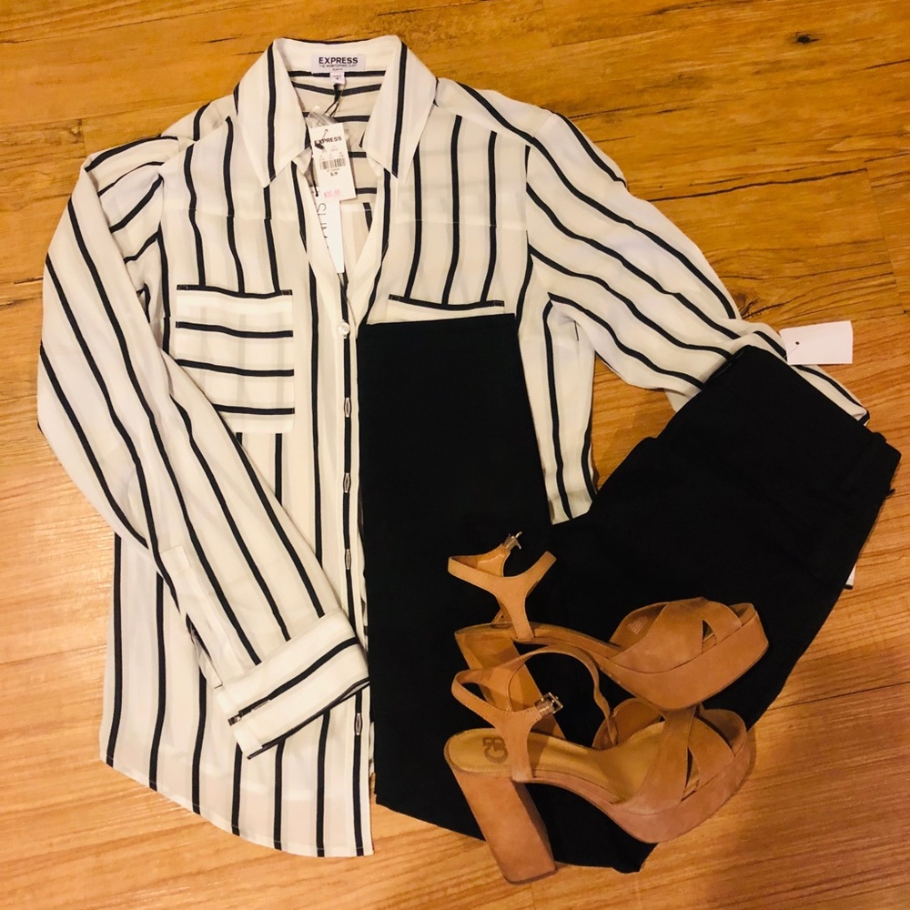 Black and White Express Portofino Shirt